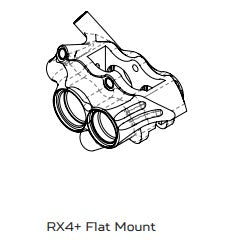 Hope RX4+ Caliper Complete - FM Std - MIN - Red