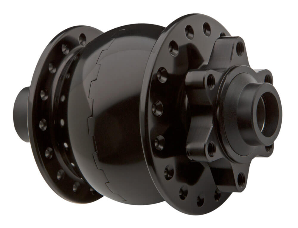 Schmidt SON 28 15 6-Bolt Disc Dynamo Front Hub - Black