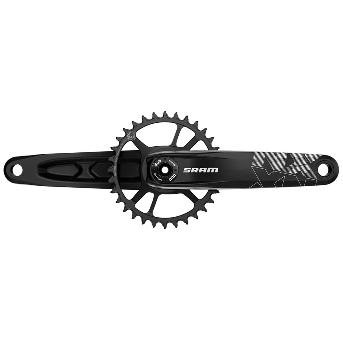 SRAM CRANK NX EAGLE FAT BIKE 4" DUB 12S W DIRECT MOUNT 30T X-SYNC 2 STEEL CHAINRING BLACK