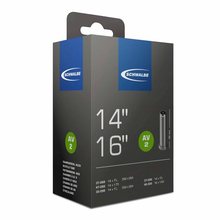 Schwalbe AV2 14" / 16" Innertube (Schrader / Auto Valve) 14 x 1 3/8 AV