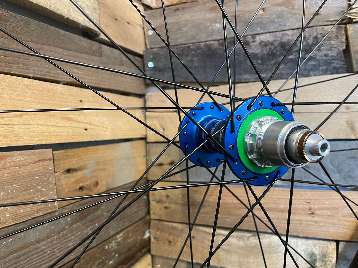 (Slam69Built) DT BR710 / Hope Pro 4 - Fatbike Custom Built Wheelset (Blue Hubs)