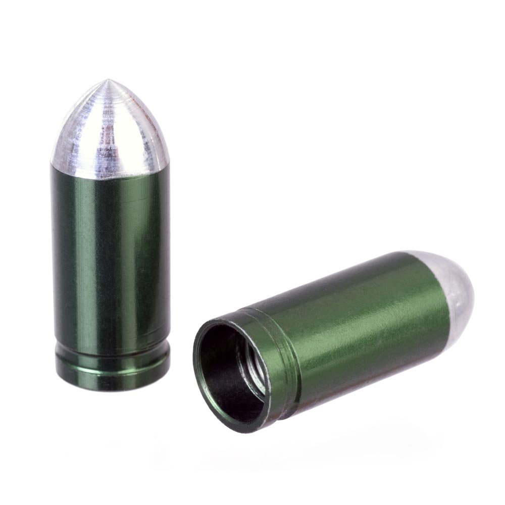 ID Schrader Bullet Valve Caps (Pair)