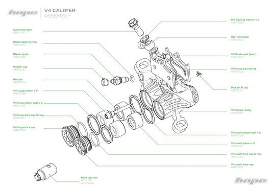 Hope V4 Large Piston Seal