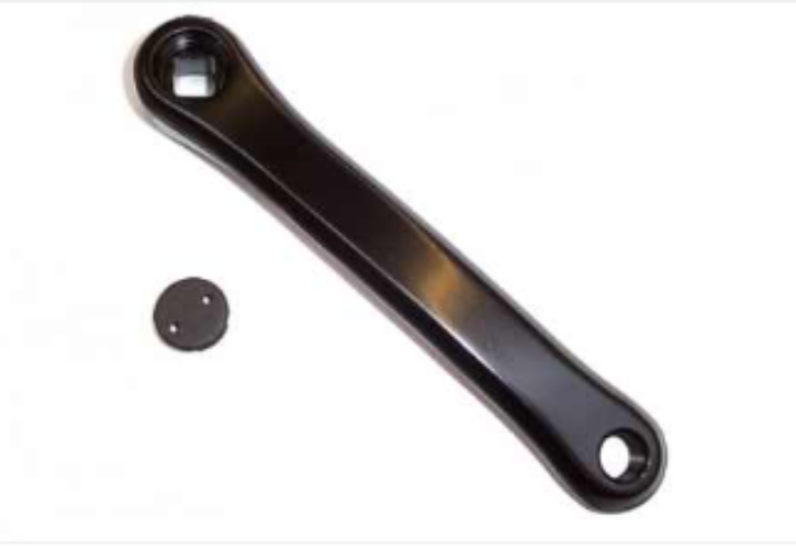 ALLOY 175MM L/H CRANK – BLACK (Diamond Hole)