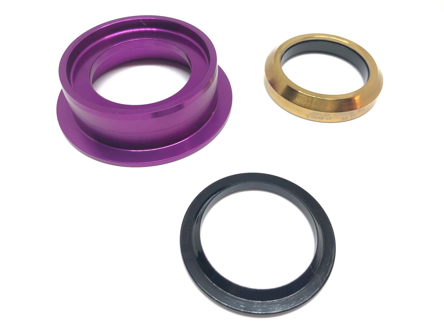 Dartmoor Bottom Headset Part - Lower Cup - ZS49/30 (Violet)
