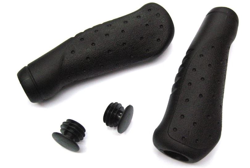 KRAYTON RUBBER COMFORT GRIPS – BLACK (PAIR)