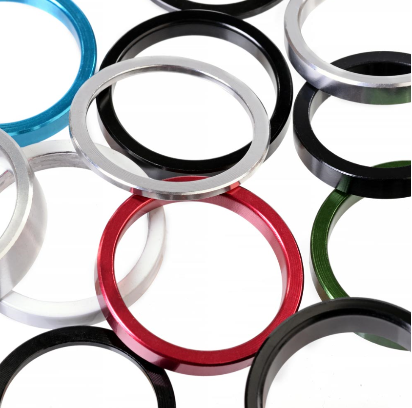 Dia-Compe 1.1/8" Headset Spacers - 5mm Coloured Aluminium
