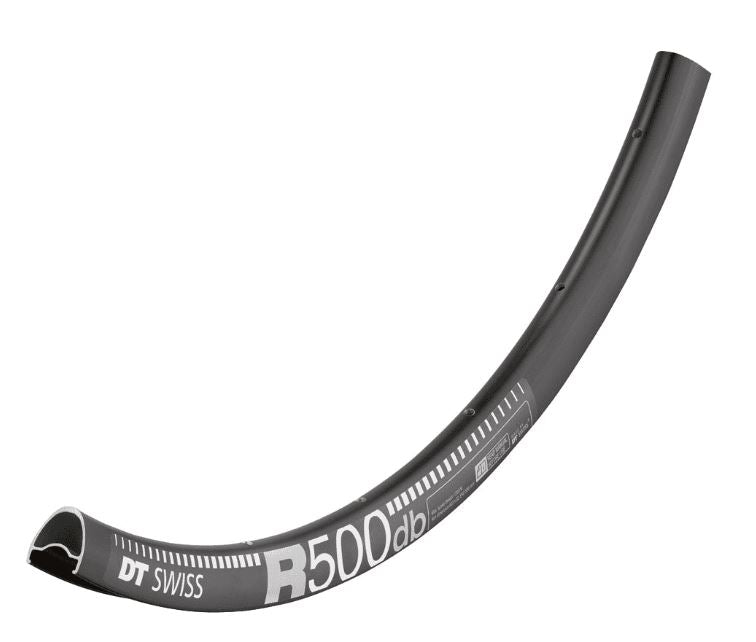 DT Swiss R 500 DB 28 hole Presta-drilled disc brake black - 29" / 700c