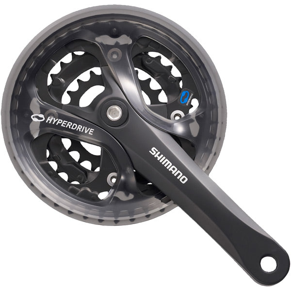 Shimano FC-M361 chainset, square taper - 48 / 38 / 28T - 175 mm black