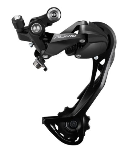 Shimano RD-M3100 Alivio rear derailleur, 9-speed, Shadow design, SGS long cage