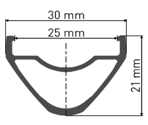 DT Swiss HX 491 Hybrid SBWT disc-specific 36 hole Presta-drilled black