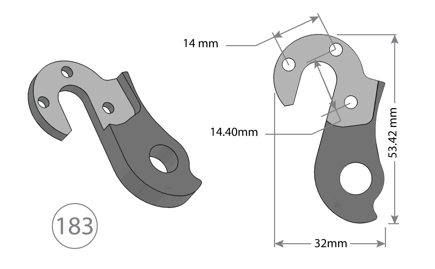 BETD Derailleur Hanger 183