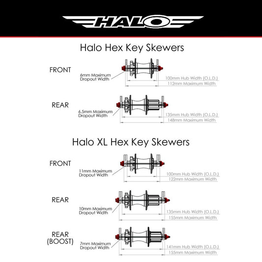 Halo XL Hex Key Skewers