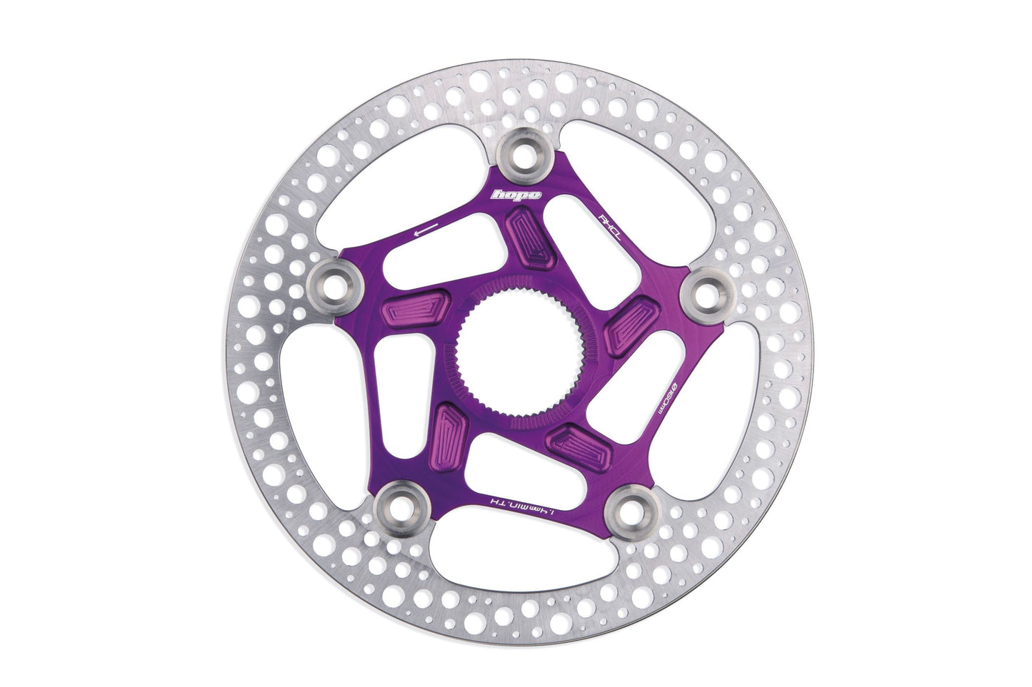 Hope RX Centre Lock Disc - 140mm - PURPLE