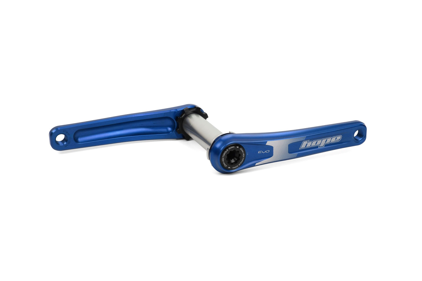 Hope EVO Crankset No Spider - 73mm Wide - Blue
