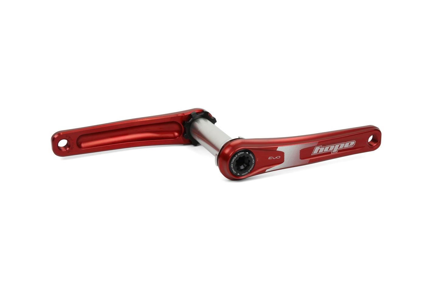 Hope EVO Crankset No Spider - 73mm Wide - Red