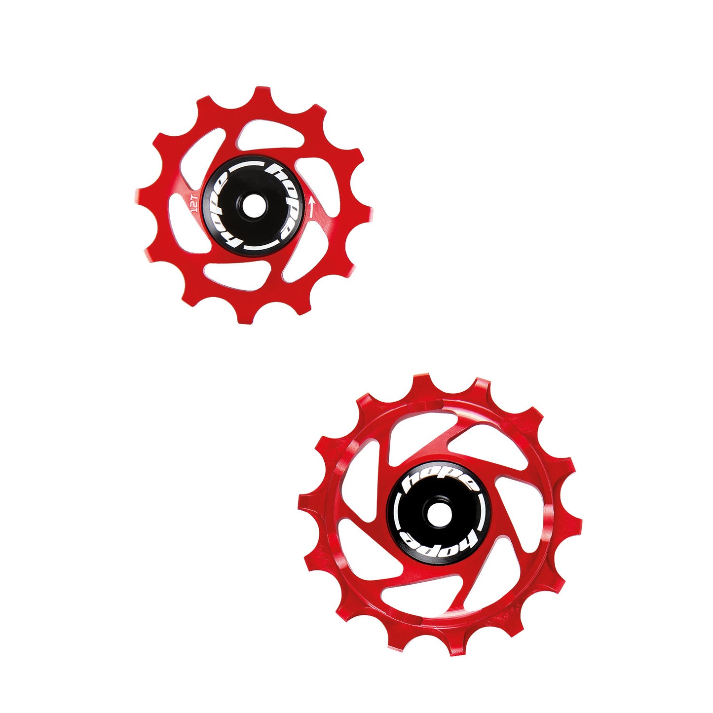 Hope 14T/12T SRAM Jockey Wheels - Pair - Red
