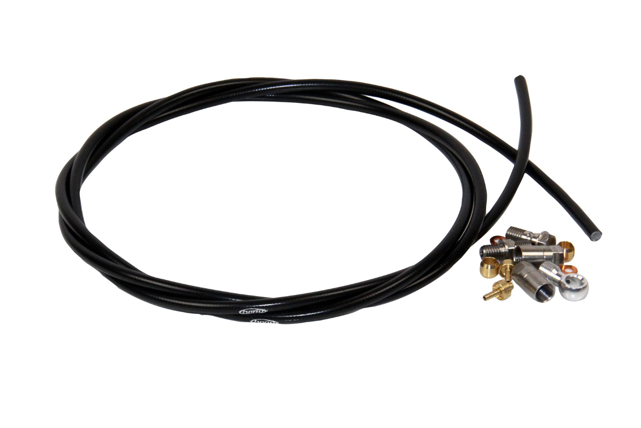 Hope 5mm Black Hose INC. 90 & Straight connectors - Standard - Brake Spares