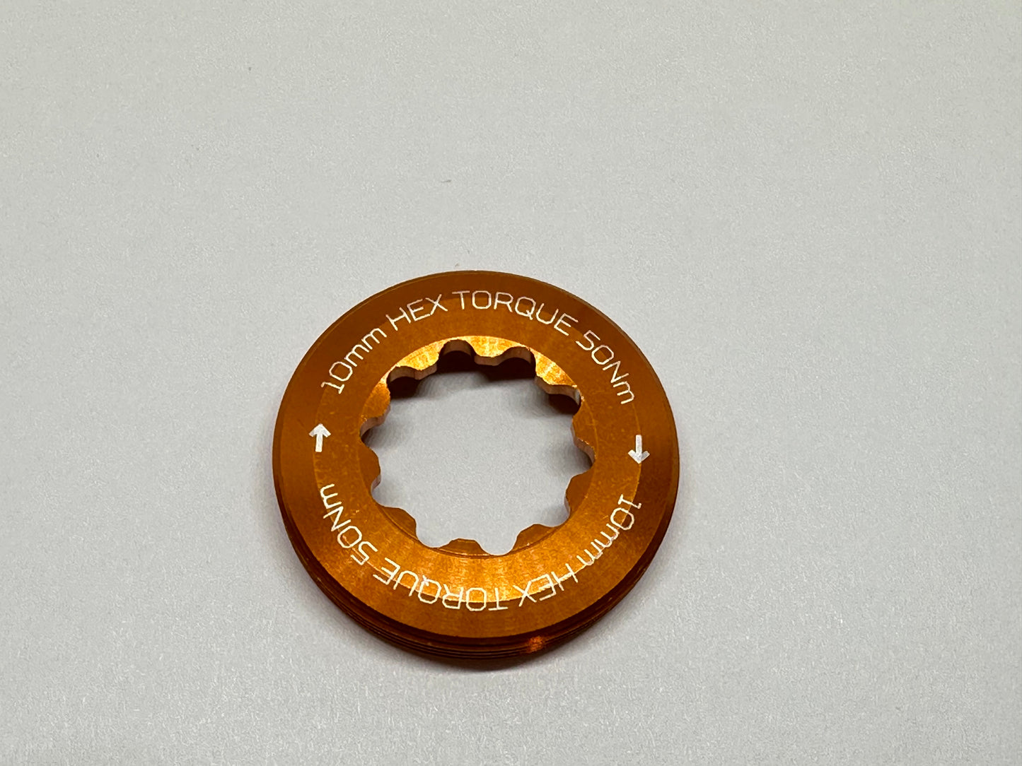 Hope EVO Crankset - Extraction Captive Nut - Orange