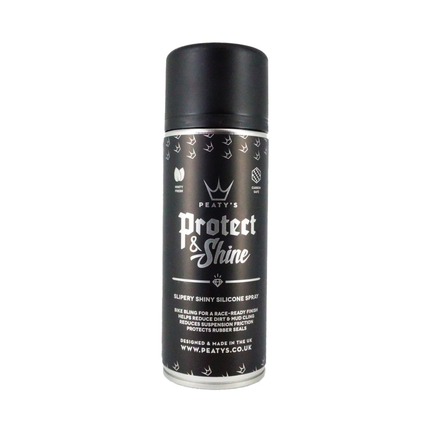 Peatys Protect & Shine Silicone Spray 400ml Aerosol - Bike Cleaning