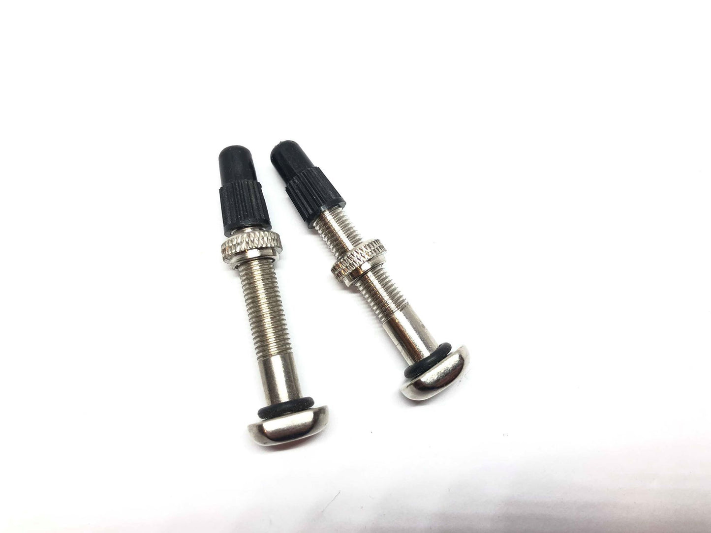 Recycled - Tubeless Valves 35mm Silver with Solid Base