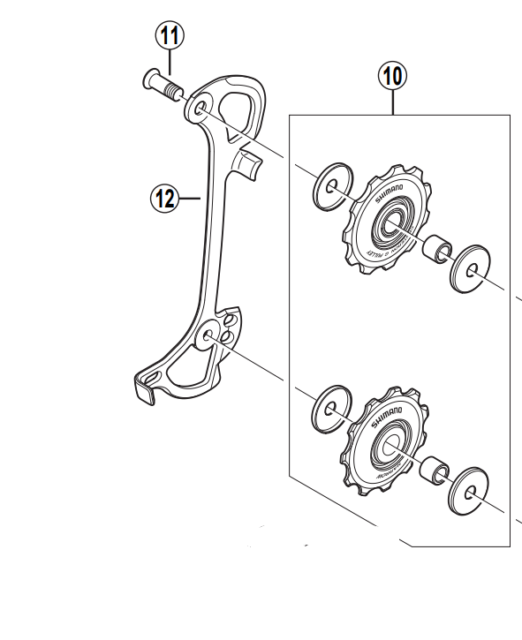Shimano RD M591 inner plate SGS type Slam69