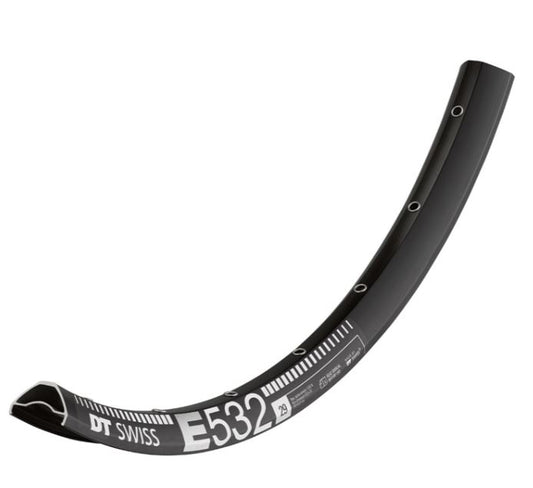 DT Swiss E 532 Sleeve-joined disc-specific 32 hole Presta-drilled black - 29"