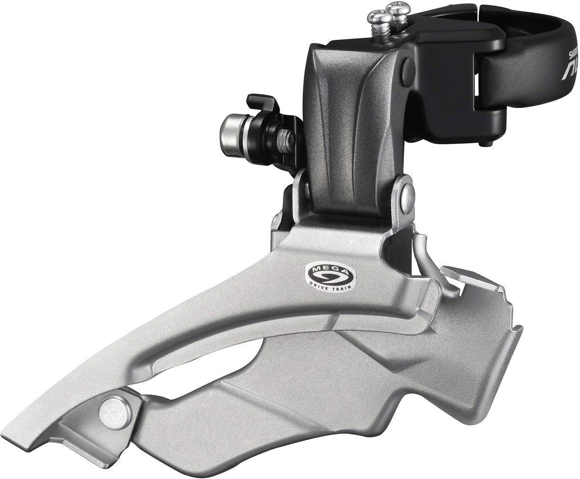 Shimano FD-M371 Altus 9-speed front derailleur, conventional swing, dual-pull