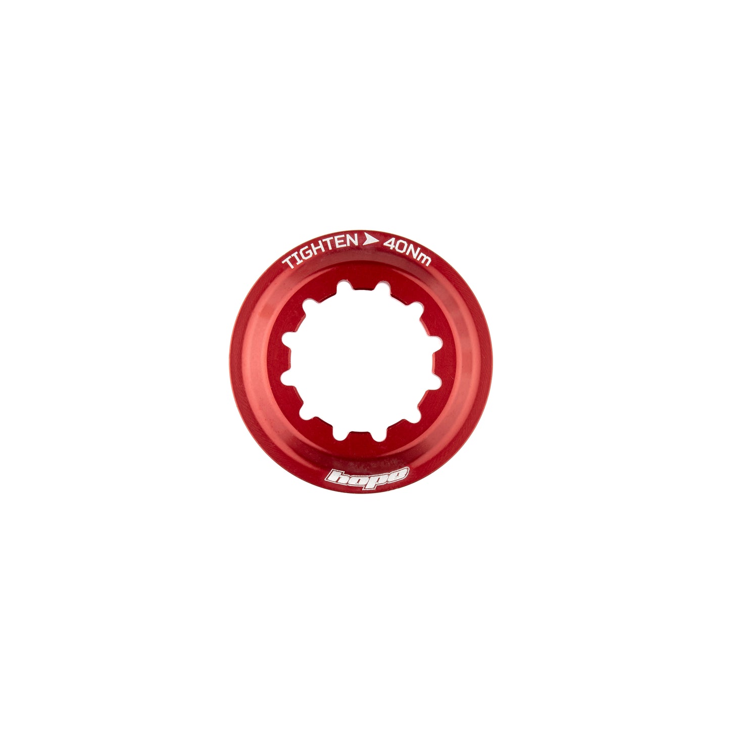 Hope Centre Lock Disc Lockring - Red