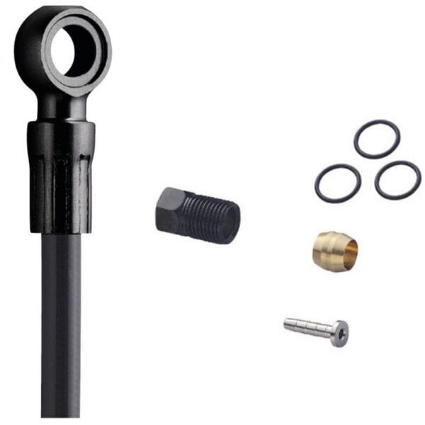 Shimano SM-BH90 XTR disc brake cuttable hose, straight banjo, front, black
