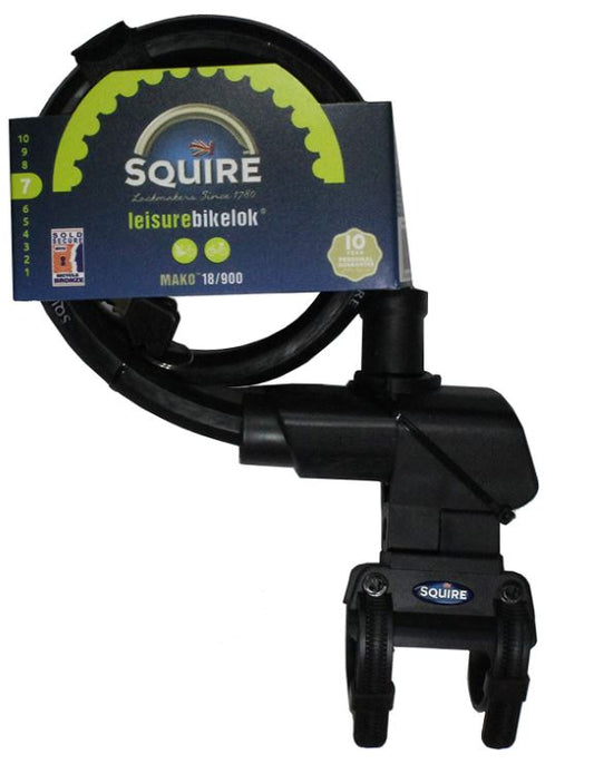 Squire MAKO 18/900 KEY CABLE Bike Lock - Security Rating 7
