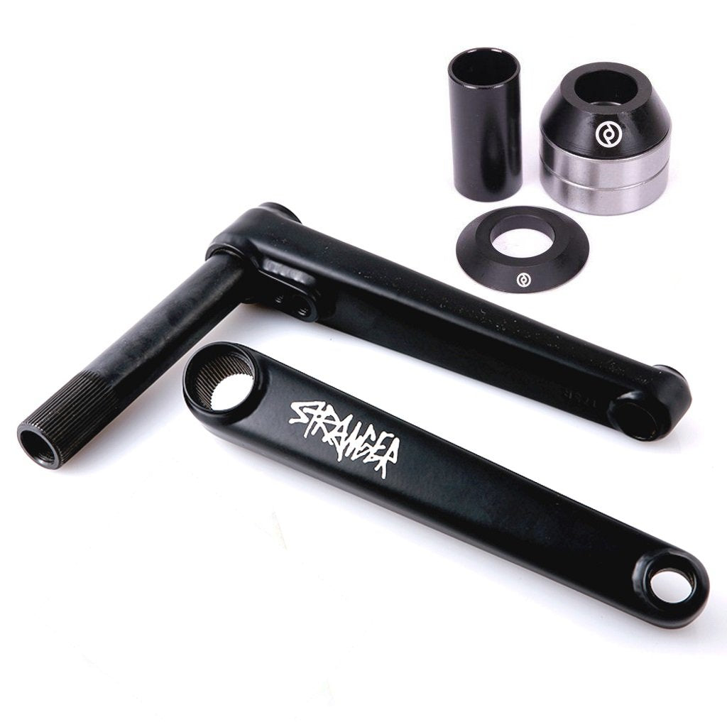 Stranger Mass V2 22mm Cranks - Matt Black 175mm With Mid BB Set