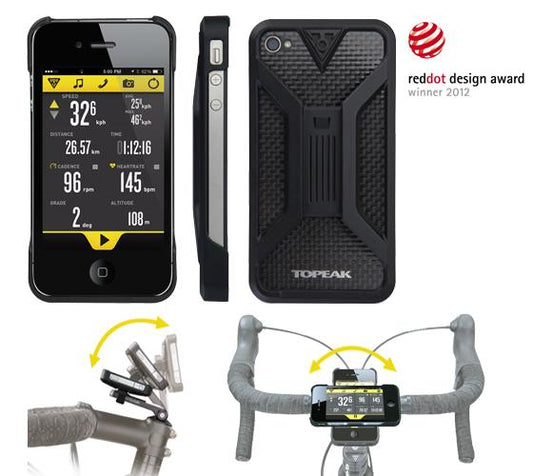 Topeak RideCase Phone Mount - Black - For iPhone 4/4S