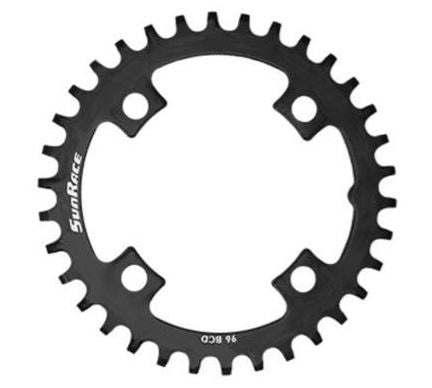 SUNRACE STEEL NARROW WIDE CHAINRING – 30T, 4 BOLTS, 96MM BCD