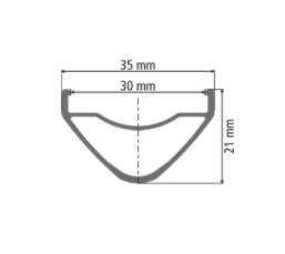 DT Swiss XM 481 SBWT disc-specific 28 hole Presta-drilled black - 29"