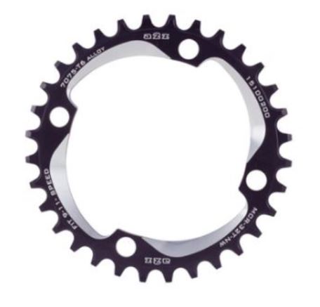 A2Z NARROW WIDE CHAINRING - Black 104BCD
