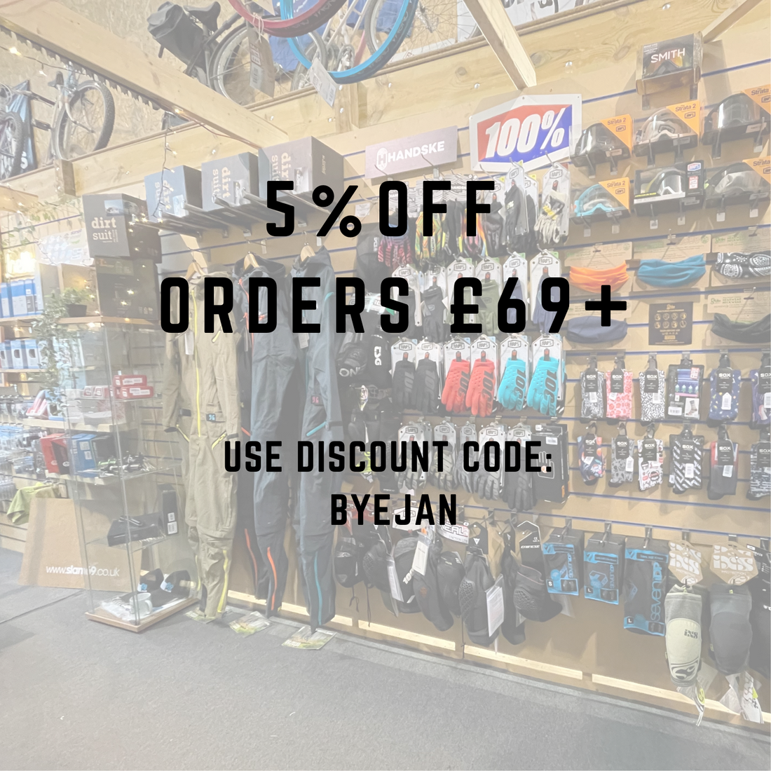 BYE JAN - Save 5% on orders £69 or more!