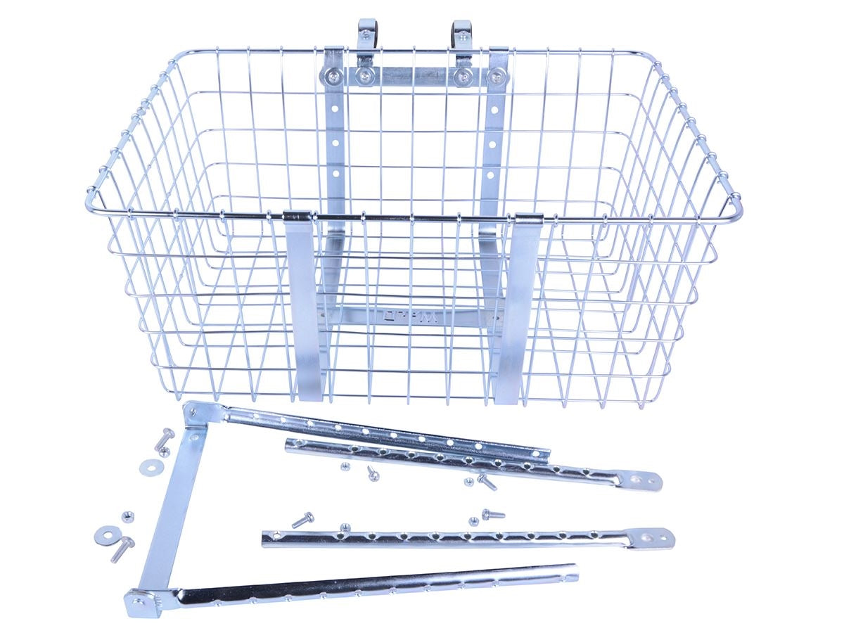 WALD 157 GIANT DELIVERY BASKET FRONT RACK - SILVER