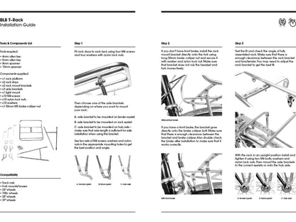 BLB T-RACK FRONT RACK - MATT BLACK