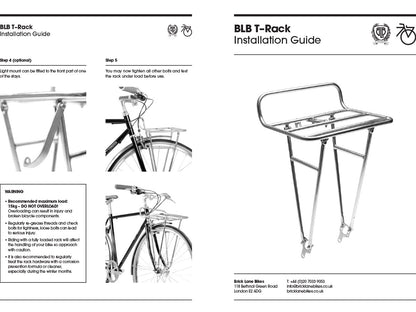 BLB T-RACK FRONT RACK - MATT BLACK