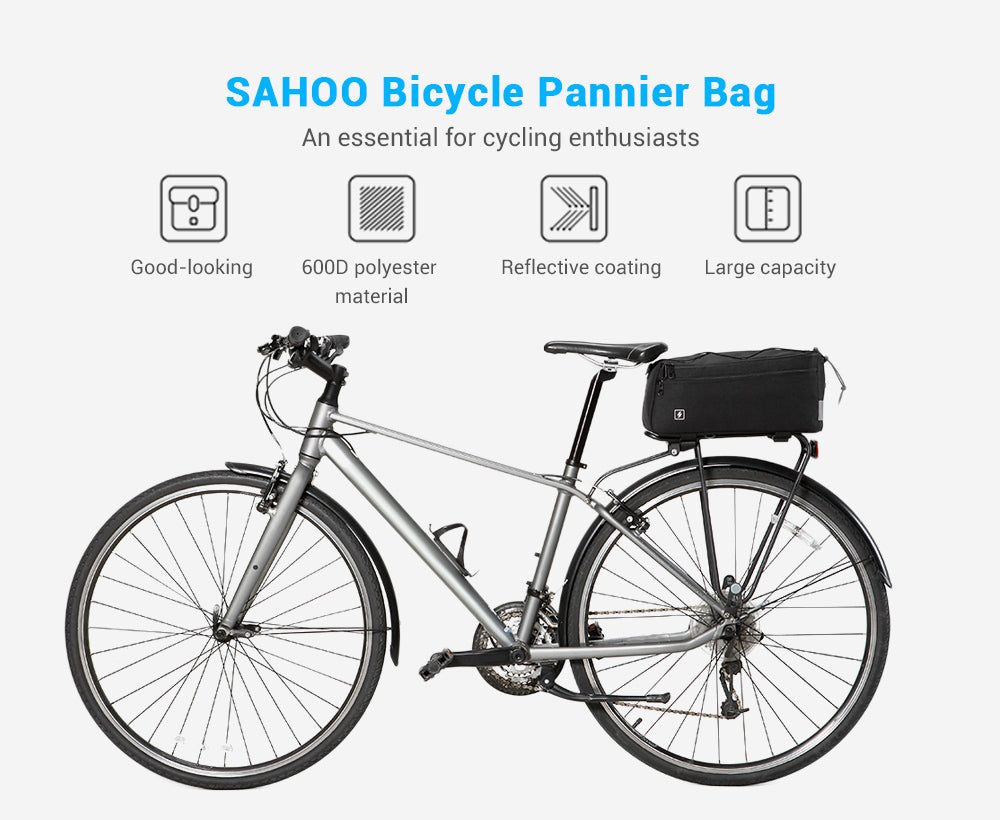 Sahoo 8Ltr Lined Rear Rack Bag