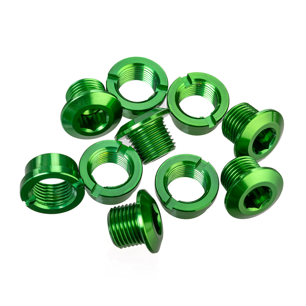 ID Alloy Chainring Bolts - Single - 6.5mm bolt with 4mm back nut (pack of 5)