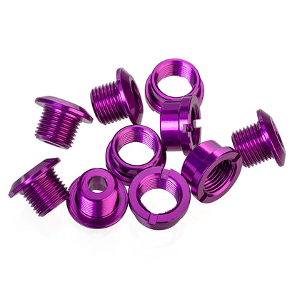 ID Alloy Chainring Bolts - Single - 6.5mm bolt with 4mm back nut (pack of 5)