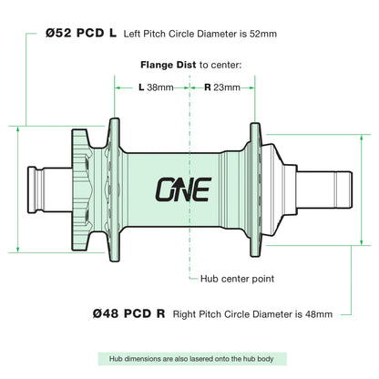 OneUp Rear Hub Boost 12x148 Black 32H Slam69