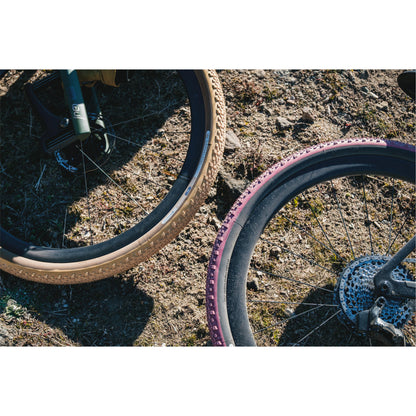 Panaracer GravelKing X1 Colour Edition 2025 TLR Gravel Tyre: CRANBERRY/BROWN 700X45C
