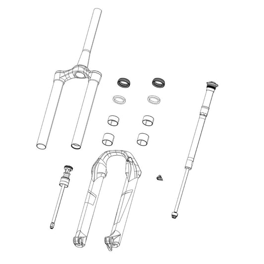 ROCKSHOX SPARE - FRONT SUSPENSION INTERNALS RIGHT KNOB KIT COMPRESSION DAMPER, MCNA - REBA/BLUTO