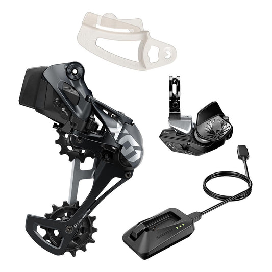 SRAM X01 EAGLE AXS UPGRADE KIT (REAR DER W/BATTERY AND BATTERY PROTECTOR, ROCKER PADDLE CONTROLLER W/CLAMP, CHARGER/CORD, CHAIN GAP TOOL): LUNAR
