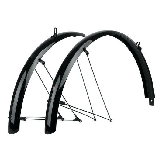 SKS BLUEMELS 28" MUDGUARD SET: BLACK 28" 35MM