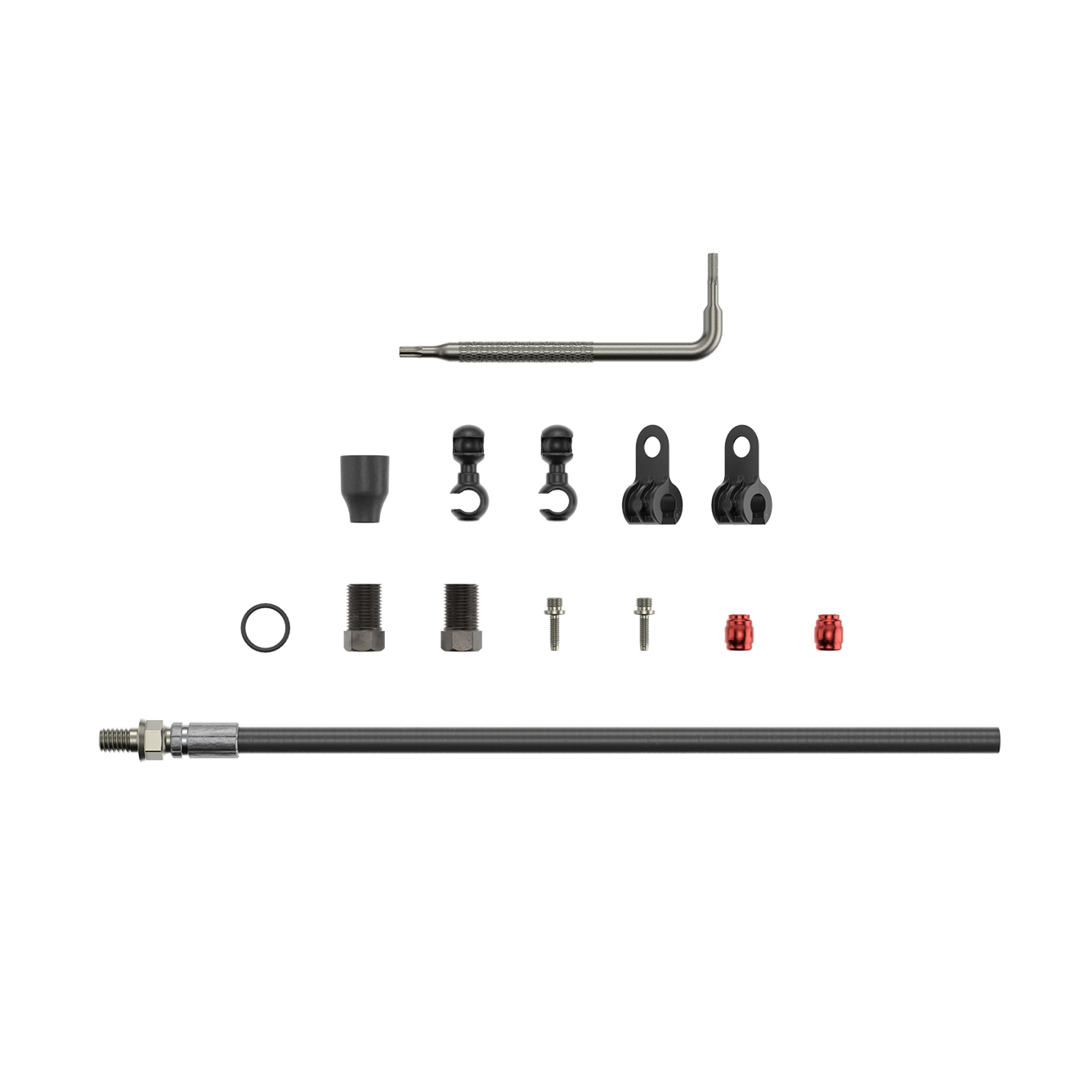 SRAM Spare - Disc Brake Hydraulic Hose Kit - Threaded Inline Crimp -2000Mmblk (Inc. Crimp & Fittings) - Elixir 5/7/9/R/CR/X0,Guide RSC (A1),Guide R/RS (A1),DB5,Level Tl