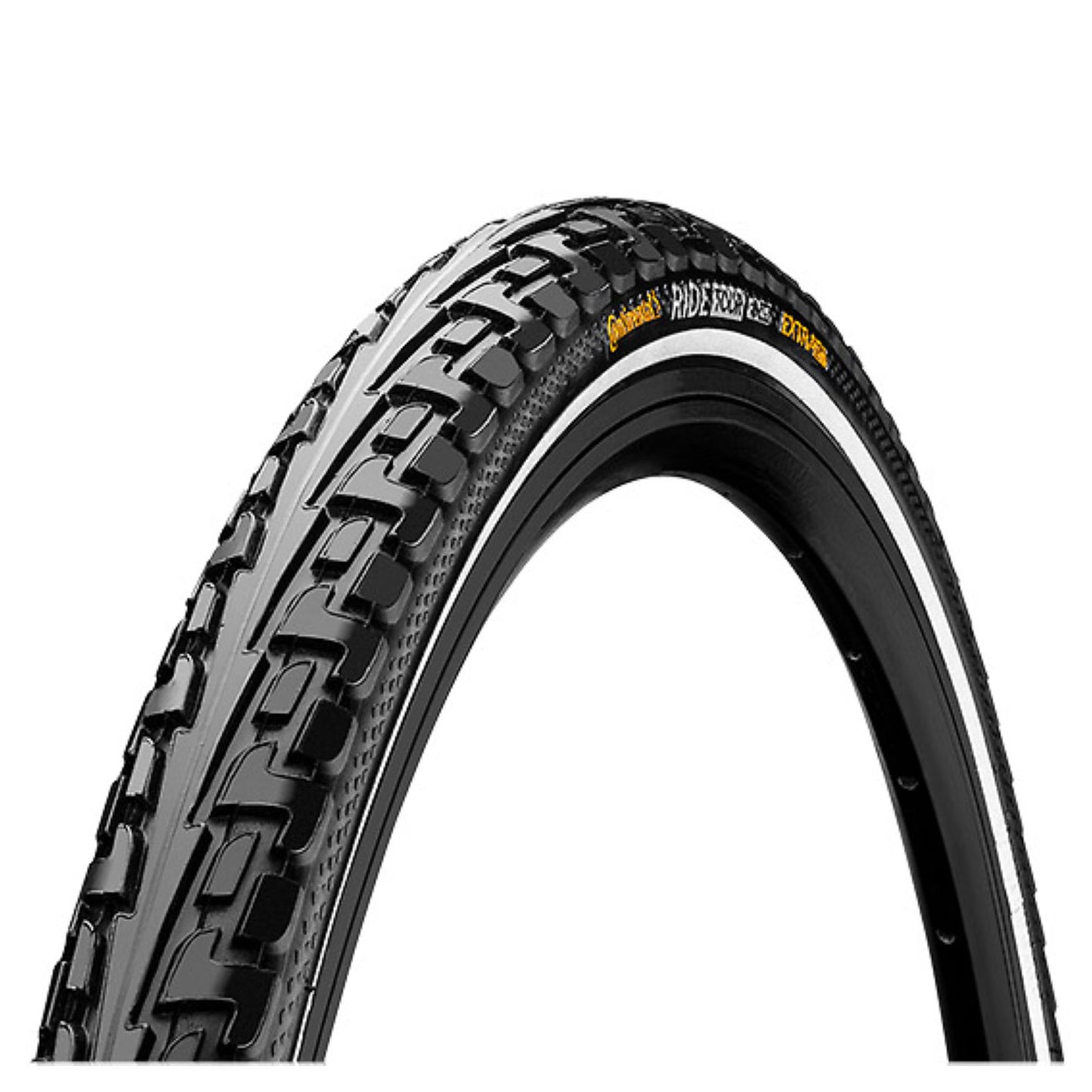 Continental RIDE Tour Reflex Tyre - Wire Bead - BLACK/BLACK REFLEX - 700X28C